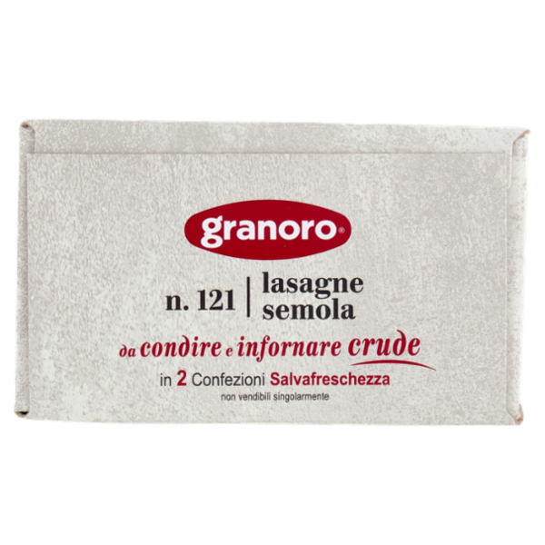 granoro n.121 lasagne di semola 500 g