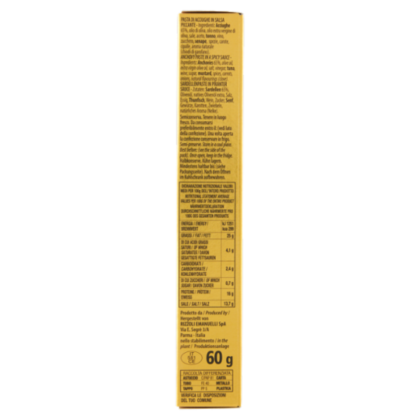 Rizzoli Delizie di Acciughe in Salsa Piccante 60 g