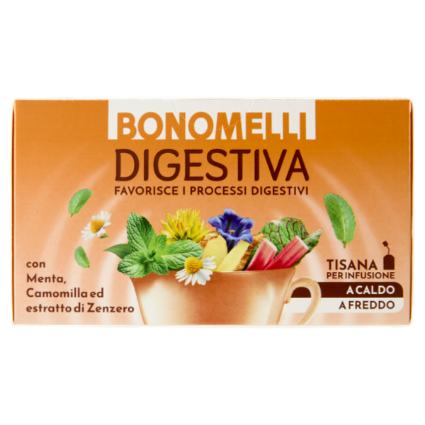 Bonomelli Tisane Digestiva Tisana per Infusione 16 Filtri 32 g