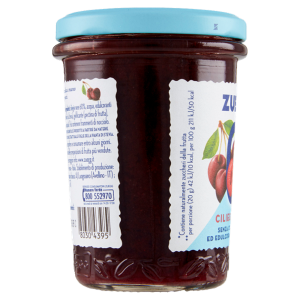 Zuegg Zero Zuccheri Aggiunti* Ciliegie Nere 220 g