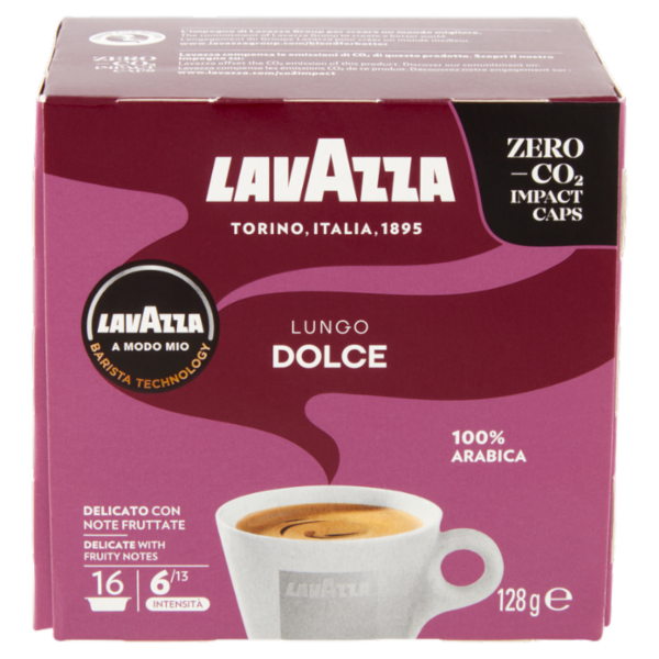 Lavazza A Modo Mio Lungo Dolce 16 Capsule 128 g