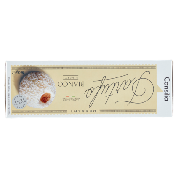 Consilia 2 Tartufi Bianchi di Gelato Panna Ripieno di Caffé 100% Arabica 160 g