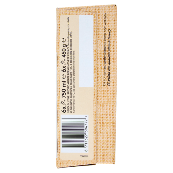 Cornetto Senza Glutine 6 x 75 g