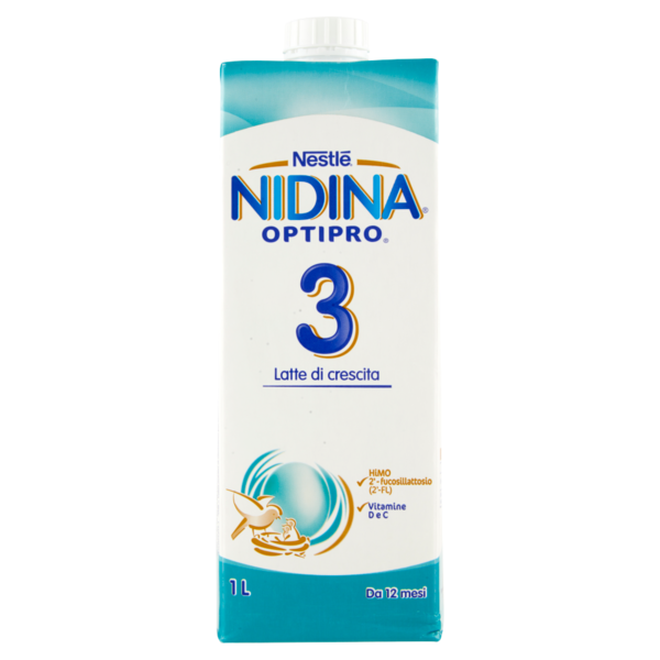 NESTLÉ NIDINA Optipro 3 da 12 mesi Latte di crescita liquido 1L