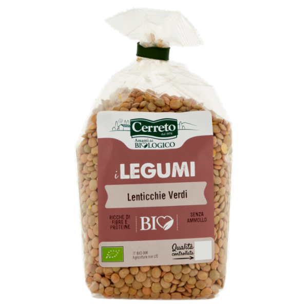 Cerreto i Legumi Lenticchie Verdi Bio 350 g