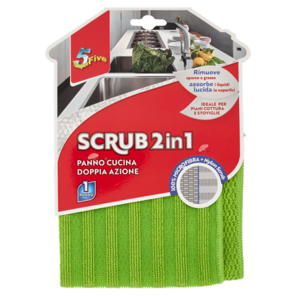 Super5 Scrub 2in1 Panno Cucina Doppia Azione 1 pz