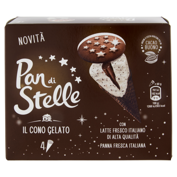 Pan di Stelle il Cono Gelato 4 x 60 g