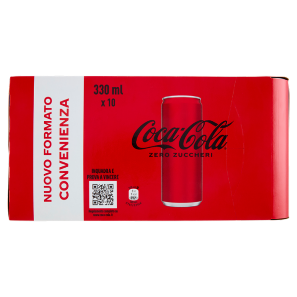 Coca-Cola ZERO lattina sleek 10 x 33cl