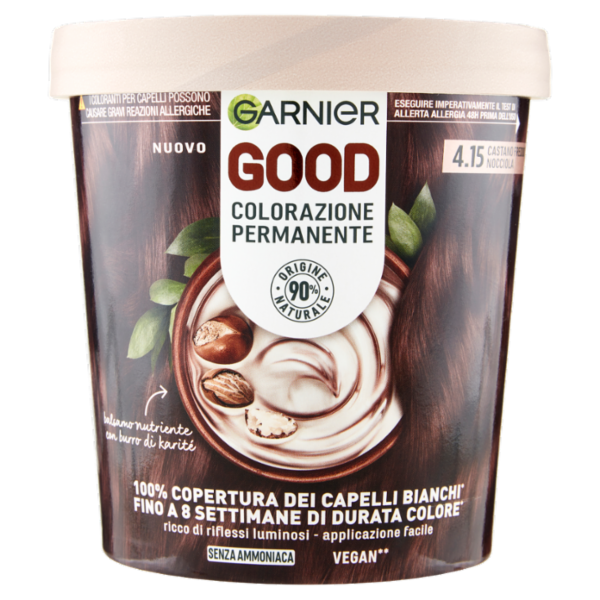 Garnier GOOD 4.15 Castano Freddo Nocciola, colorazione permanente senza ammoniaca