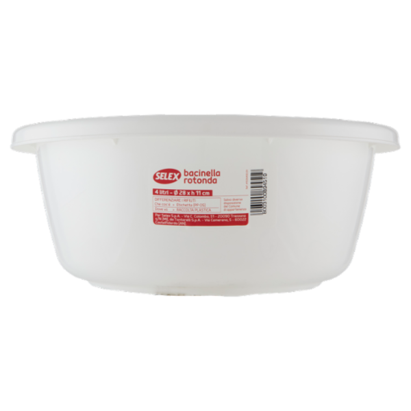 Selex Bacinella Rotonda Panna 4 L