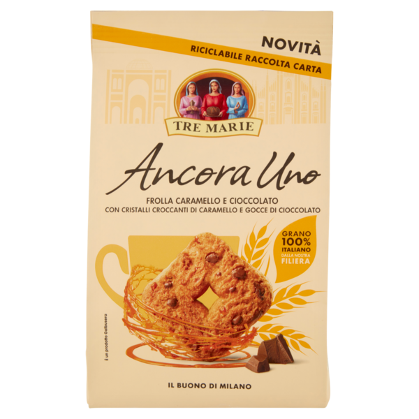 Tre Marie Ancora Uno Frolla Caramello e Cioccolato 300 g