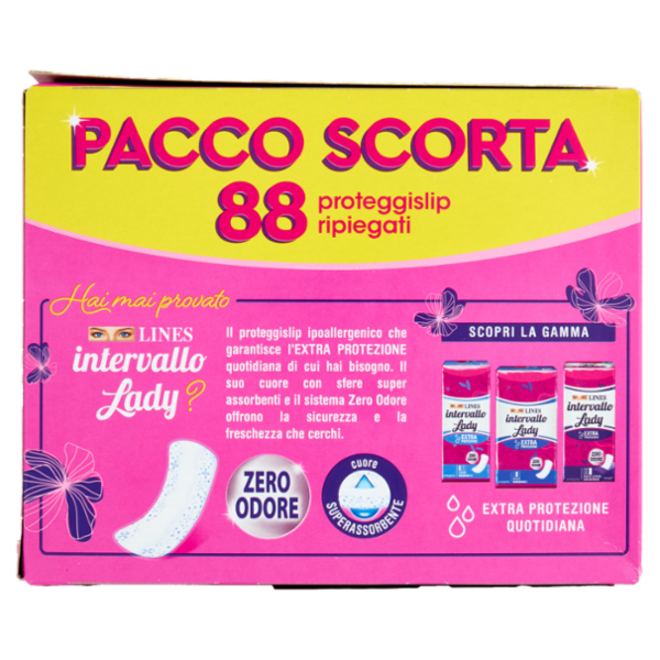 Lines intervallo & go Regular proteggislip ripiegati 88 pz