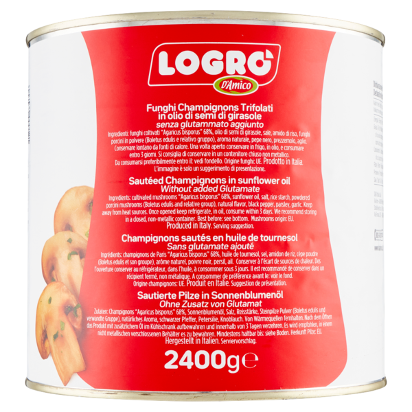 Logrò Funghi Trifolati Champignon 2400 g