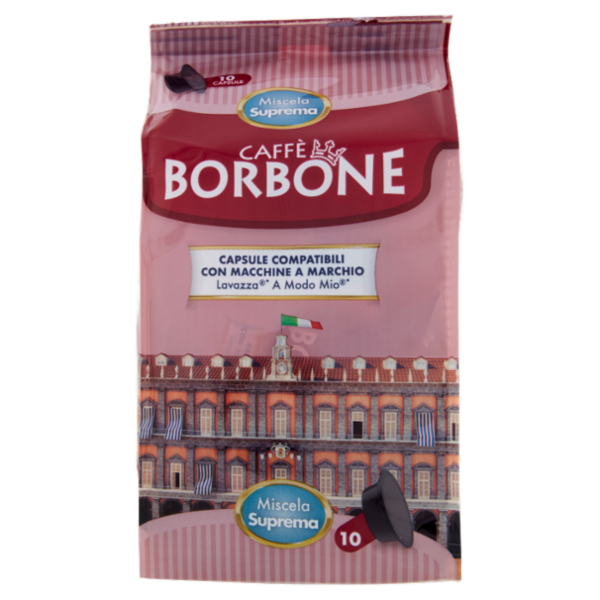Caffè Borbone Miscela Suprema Capsule Compatibili Lavazza* A modo Mio* 10 x 7,2 g