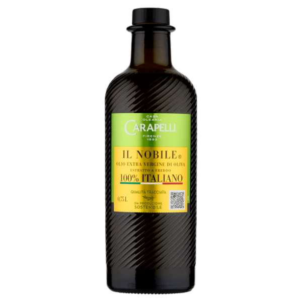 Carapelli il Nobile Olio Extra Vergine di Oliva 100% Italiano 0,75 L