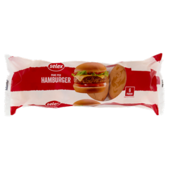 Selex Pane Per Hamburger 6 Pezzi 300 g