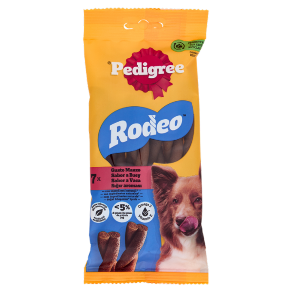 Pedigree Rodeo Manzo 7 Pezzi 123 g
