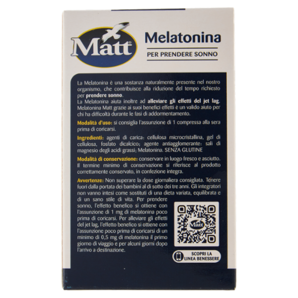 Matt Benessere Melatonina 80 compresse 6,8 g