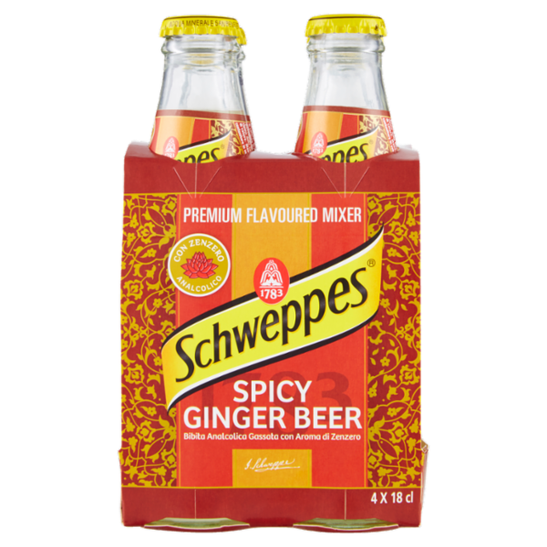 Schweppes Spicy Ginger Beer 0,18 L ow x4