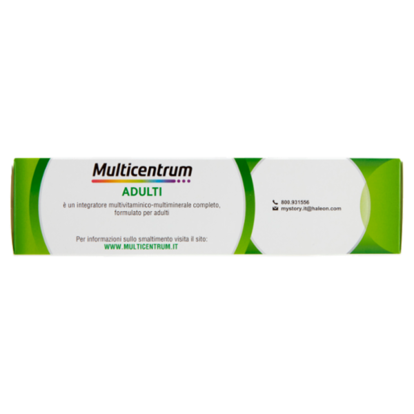 Multicentrum Adulti Vitamina A, C, Fosforo Integratore Multivitaminico Completo 20 cpr Eff 90 g