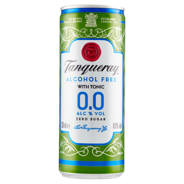Tanqueray Alcohol Free With Tonic 0.0% Zero Sugar 250 ml