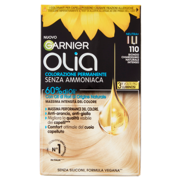 Garnier Olia Tinta Capelli, Senza Ammoniaca, Super blonds 110