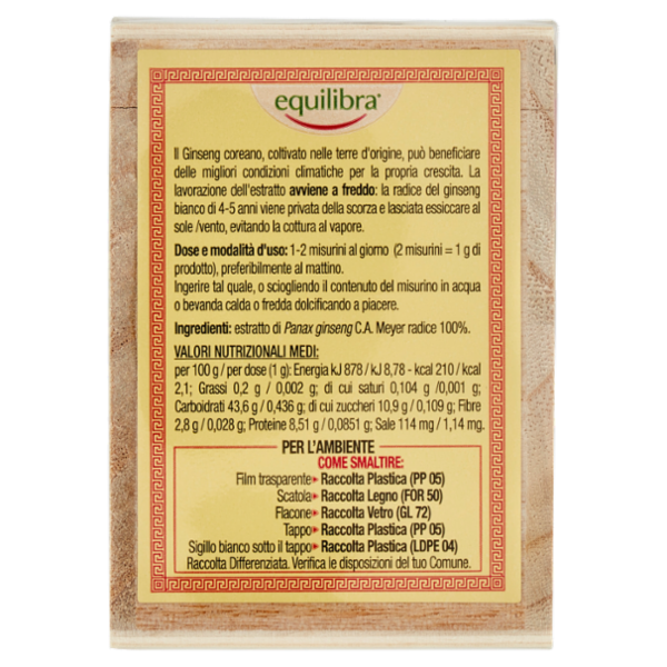 equilibra Korean Ginseng Extract 30 g