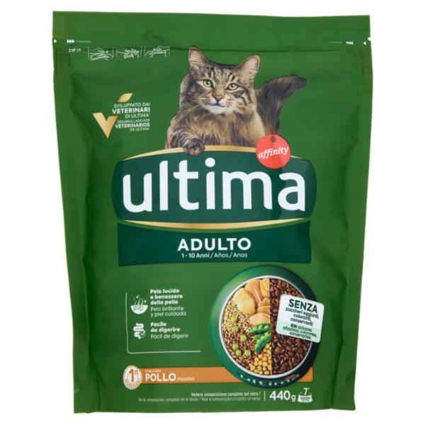 ultima Cat Adulto 1-10 Anni con Pollo 440 g