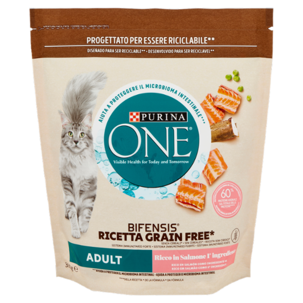 PURINA ONE Bifensis Grain Free Adult Salmone 350 g