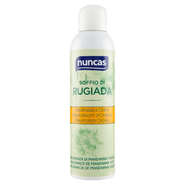 nuncas Soffio di Rugiada Neutralizza Odori Fragranza di Mandarino Verde 250 ml