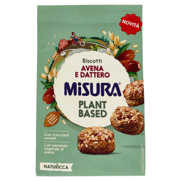 Misura Naturìcca Biscotti Avena e Dattero Plant Based 260 g