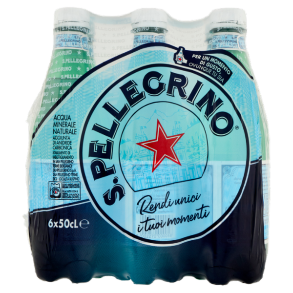 S.PELLEGRINO, Acqua Minerale Frizzante, Pet - 6x500ml