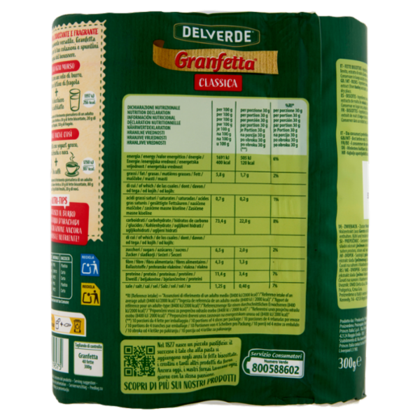 Delverde Granfetta Classica 40 Fette 300 g