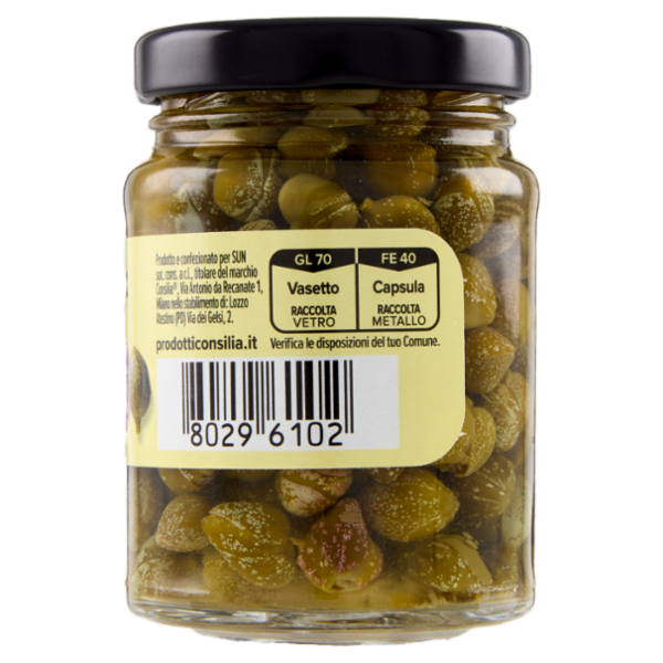 Consilia Capperi Aromatizzati con Aceto di Vino 100 g