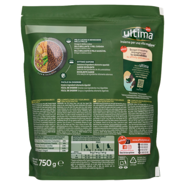 ultima Cat Adulto 1-10 Anni con Pollo 750 g