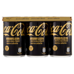 Coca-Cola Zero Caffeina Zero Zuccheri Minican 6 X 15cl