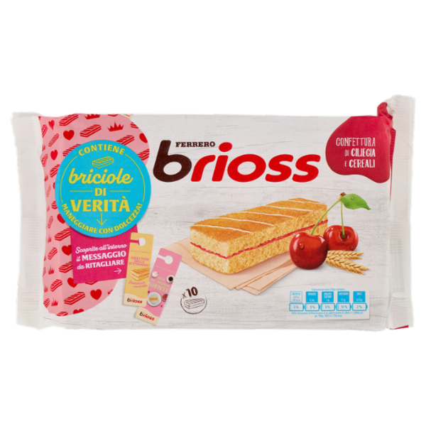 Ferrero brioss Confettura Ciliegia e Cereali 10 x 28 g