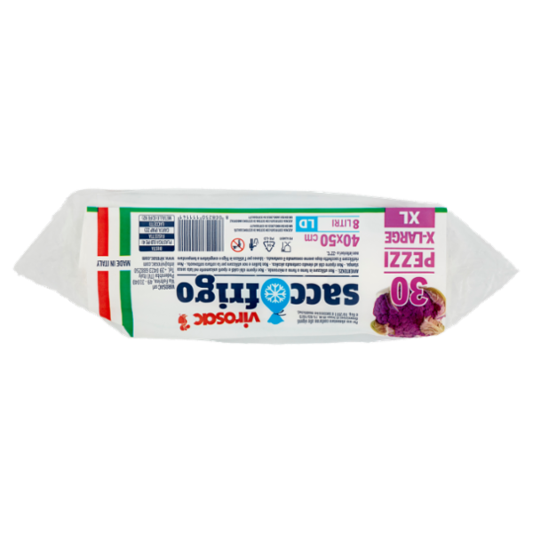 virosac sacco frigo Sacchetti per Congelatore 40x50 cm 8 Litri LD X-Large XL 30 pz