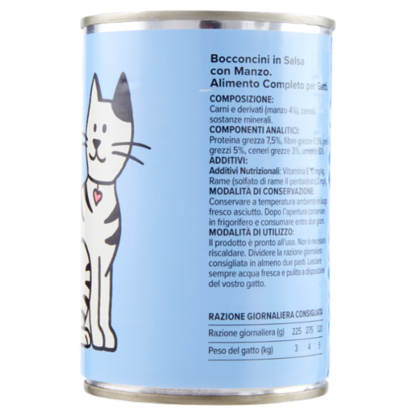 Consilia Petsy Gatto Bocconcini in Salsa con Manzo 405 g