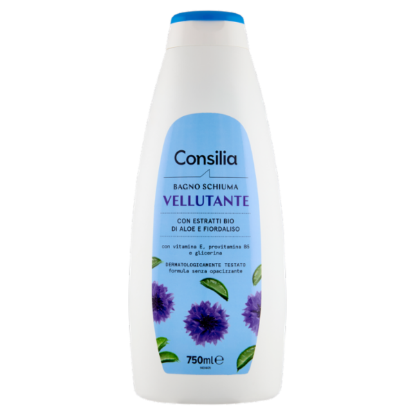 Consilia Bagno Schiuma Vellutante Aloe e Fiordaliso 750 ml