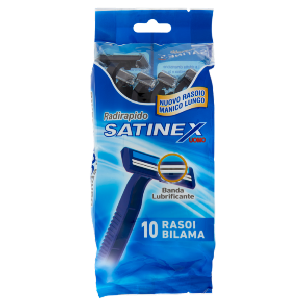 Satinex Uomo Radirapido Rasoi Bilama 10 pz