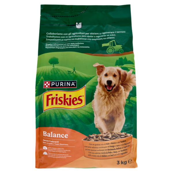 PURINA FRISKIES Balance Pollo e Manzo e con Verdure 3kg