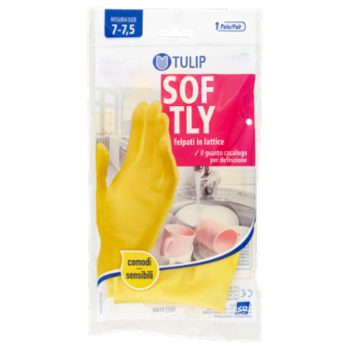 Tulip Softly Guanti Felpati In Lattice Misura 7-7,5 1 Paio