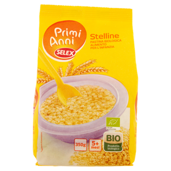 Selex Primi Anni Pastina per l'Infanzia Stelline Biologica 350 g