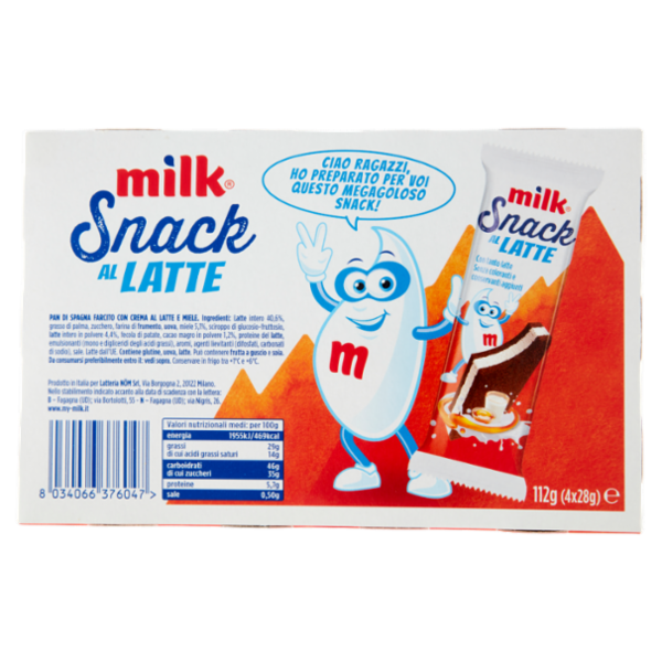 Milk Snack al Latte 4 x 28 g