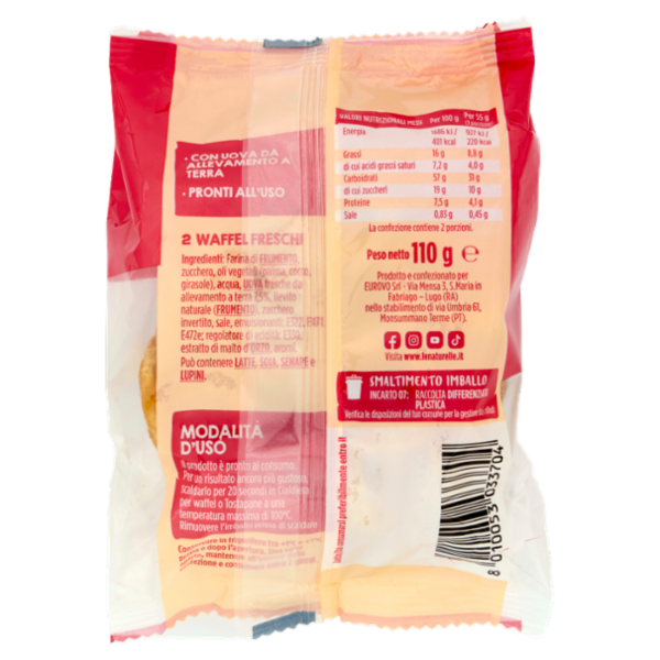 le Naturelle Waffel 2 Pezzi 110 g