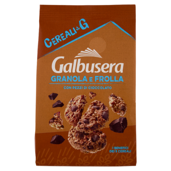 Galbusera Cereali G Granola e Frolla con Pezzi di Cioccolato 300 g