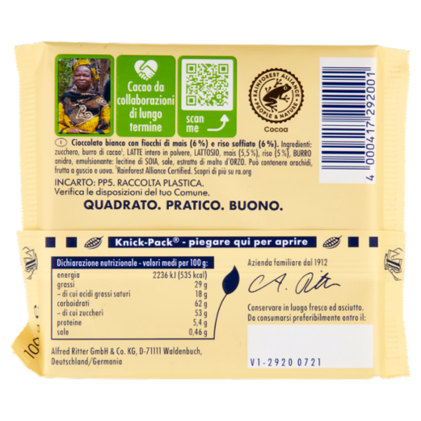 Ritter Sport Bianco Crisp 100 g