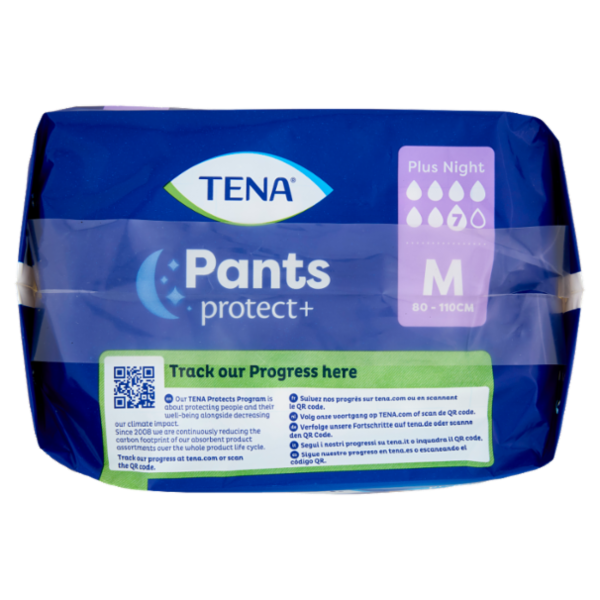 Tena Pants protect+ Plus Night M 12 pz