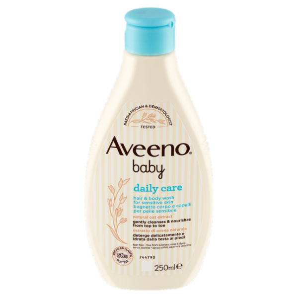 Aveeno baby daily care bagnetto corpo e capelli per pelle sensibile 250 ml